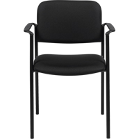 Chaises empilables, Tissu, Hauteur 32", Capacit&eacute; 300 lb, Noir Cantin et fils
