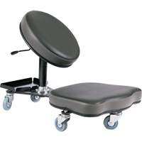 Chaise ergonomique Flex, Vinyle, Noir/gris Cantin et fils