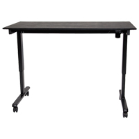 Bureau ajustable pour travail debout, , 45-1/4" h x 29-1/2" p, Noir Cantin et fils