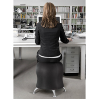 Zenergy Ball Chair, Vinyl, Black, 250 lbs. Capacity Cantin et fils