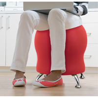 Zenergy Ball Chair, Fabric, Red, 250 lbs. Capacity Cantin et fils
