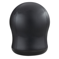 Zenergy Swivel Ball Chair, Vinyl, Black, 250 lbs. Capacity Cantin et fils