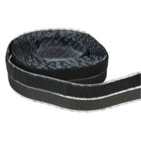 Attache, Boucle et crochet, 15' x 3/4", Adh&eacute;sif, Noir Cantin et fils