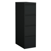Vertical Filing Cabinet, Steel, 4 Drawers, 15-1/7" W x 25" D x 52" H, Black Cantin et fils