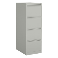 Vertical Filing Cabinet, Steel, 4 Drawers, 18-1/7" W x 25" D x 52" H, Grey Cantin et fils