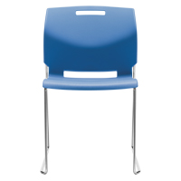 Chaise, Plastique, Hauteur 32-1/2", Capacit&eacute; 300 lb, Bleu Cantin et fils