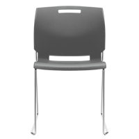 Chaise, Plastique, Hauteur 32-1/2", Capacit&eacute; 300 lb, Gris Cantin et fils