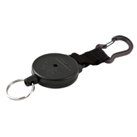 Mousqueton porte-cl&eacute;s r&eacute;tractable Securit, Polycarbonate, C&acirc;ble 28", Fixation Mousqueton Cantin et fils
