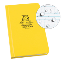 Bound Book, Hard Cover, Yellow, 160 Pages, 4-5/8" W x 7-1/4" L Cantin et fils