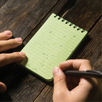 Pocket Top-Spiral Notebook, Soft Cover, Green, 100 Pages, 3" W x 5" L Cantin et fils