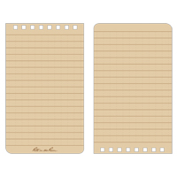 Pocket Top-Spiral Notebook, Soft Cover, Tan, 100 Pages, 3" W x 5" L Cantin et fils