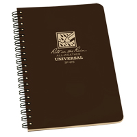 Side-Spiral Notebook, Soft Cover, Brown, 64 Pages, 4-5/8" W x 7" L Cantin et fils