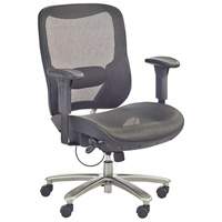 Chaise &eacute;conomique pour personnes de taille forte ou grandes, Mailles, Noir, Capacit&eacute; 450 lb Cantin et fils