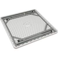 Folding Table, Square, 34" L x 34" W, Polyethylene, White Cantin et fils