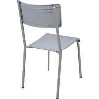 Chaises empilables Ventura, Polypropyl&egrave;ne, Hauteur 36", Capacit&eacute; 300 lb, Gris Cantin et fils