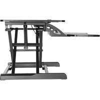 Poste de travail assis-debout Goya, Mod&egrave;le de bureau, 22" h x 31-1/2" la x 24" p, Noir Cantin et fils