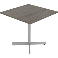 Cafeteria Table, 36" L x 36" W x 29-1/2" H, 1" Top, Laminate, Grey/White Cantin et fils