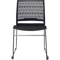 Activ Series Stacking Chairs, Polypropylene, 32-3/8" High, 275 lbs. Capacity, Black Cantin et fils