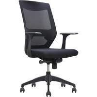 Activ Series Synchro-Tilt Office Chair, Fabric/Mesh, Black, 275 lbs. Capacity Cantin et fils