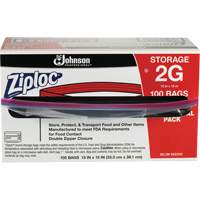 Sacs d'entreposage alimentaire &agrave; double fermeture &agrave; glissi&egrave;re de Ziploc Cantin et fils