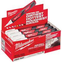 Inkzall Paint Markers, Liquid, White Cantin et fils