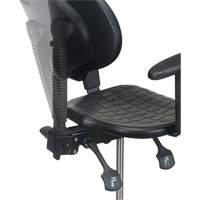 Heavy-Duty Ergonomic Stool with Adjustable Arm Rests, Stationary, Adjustable Height, 250 lbs. Capacity Cantin et fils