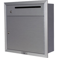 Recessed Collection Box, Wall -Mounted, 12-3/4" x 16-3/8", 2 Doors, Aluminum Cantin et fils