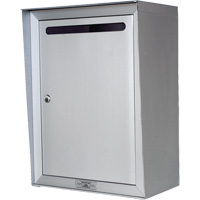 Collection Box, Wall -Mounted, 16-3/16" x 6-3/8", Aluminum Cantin et fils