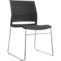 Stacking Chairs, Polypropylene, 32-3/8" High, 250 lbs. Capacity, Black Cantin et fils