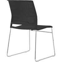 Stacking Chairs, Polypropylene, 32-3/8" High, 250 lbs. Capacity, Black Cantin et fils