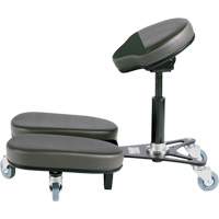STAG4 Adjustable Kneeling Chair, Vinyl, Black/Grey Cantin et fils