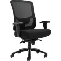 Raven 400 High-Back Heavy-Duty Synchro-Tilter, Mesh, Black, 400 lbs. Capacity Cantin et fils