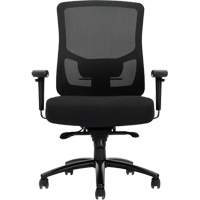 Raven 400 High-Back Heavy-Duty Synchro-Tilter, Mesh, Black, 400 lbs. Capacity Cantin et fils
