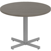 Newland Height-Adjustable Round Table, 36" L x 36" W x 29" H, 1" Top, Laminate, Brown Cantin et fils