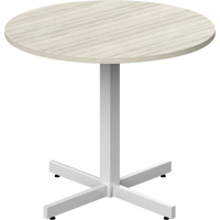 Newland Height-Adjustable Round Table, 36" L x 36" W x 29" H, 1" Top, Laminate, Tan Cantin et fils