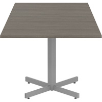 Newland Height-Adjustable Square Table, 36" L x 36" W x 29" H, 1" Top, Laminate, Brown Cantin et fils