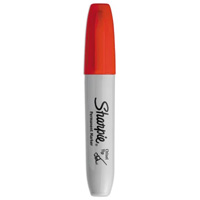 Permanent Marker, Red, Chisel Tip Cantin et fils