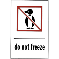 &eacute;tiquettes pour traitement sp&eacute;cial Do Not Freeze, 6" lo x 4" la, Rouge/blanc Cantin et fils