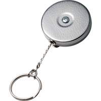 Porte-cl&eacute;s autor&eacute;tractable de s&eacute;rie Original, Chrome, C&acirc;ble 24", Fixation Agrafe de ceinture Cantin et fils