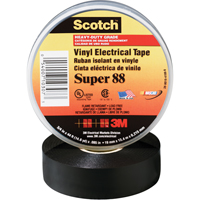Scotch&reg; Super 88 Tape, 19 mm (3/4") x 20.1 m (66'), Black, 8.5 mils Cantin et fils