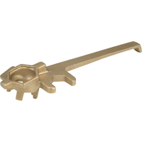 Deluxe Plug Wrenche, 1-1/4" Opening, 9" Handle, Non-sparking brass alloy Cantin et fils