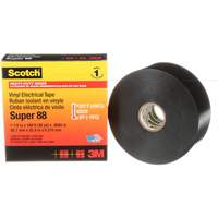 Scotch&reg; Vinyl Electrical Tape Super 88, 38 mm (1-1/2") x 33 m (108'), Black, 8.5 mils Cantin et fils