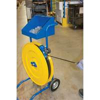 Strapping Dispenser, Polyester/Steel/Polypropylene Straps, 16"/8" Core Dia., 3"/8"/6" Roll Width Cantin et fils