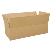 Boîte en carton ondul&eacute;, 48" lo x 24" la x 12" h, ondulations C Cantin et fils
