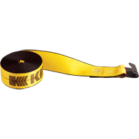 Winch Straps, Flat Hook, 4" W x 30' L, 5400 lbs. (2450 kg) Working Load Limit Cantin et fils
