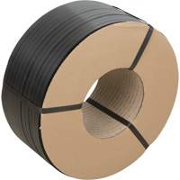 Strapping, Polypropylene, 5/8" W x 6000' L, Black, Manual Grade Cantin et fils