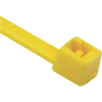 T Series Cable Ties, 8" Long, 50 lbs. Tensile Strength, Yellow Cantin et fils