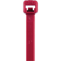 T Series Cable Ties, 8" Long, 50 lbs. Tensile Strength, Red Cantin et fils