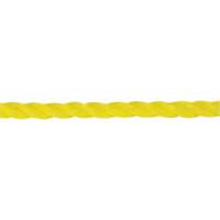 1/4" Braided Yellow Rope, Polypropylene, 1300' Cantin et fils