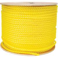 3/8" Braided Yellow Rope, Polypropylene, 630' Cantin et fils